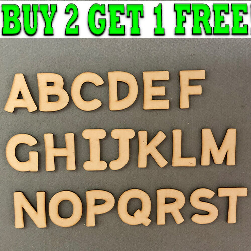 Large wooden letters numbers - large,