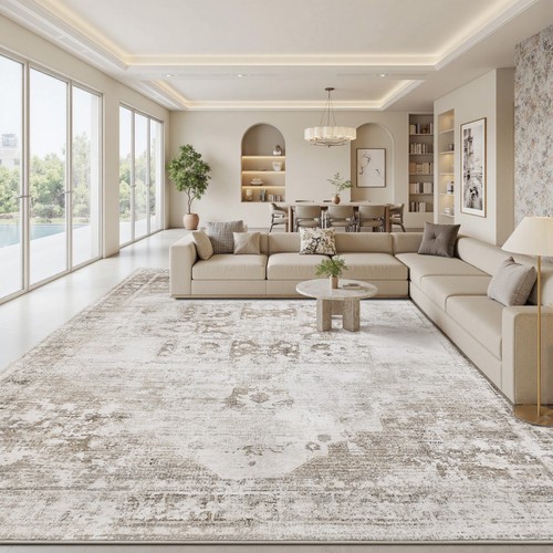 Non slip large area rug - large, living