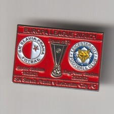 LEICESTER CITY F.C. 'Europa League 2020/21' Enamel Badge FREE POST UK