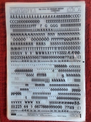 Letraset instant lettering - 4,