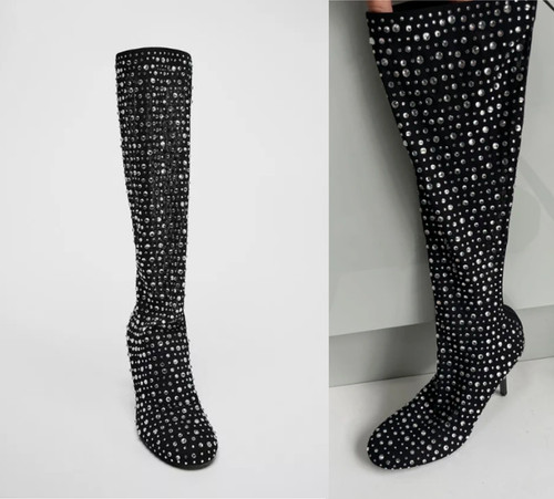 Zara rhinestone knee - £79.99,