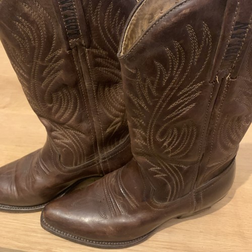 Loblan brown leather cowboy