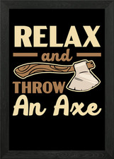 Axe Throwing Hatchet Framed