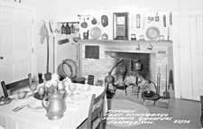 PORTAGE WI~FORT WINNABAGO-SURGEONS QUARTERS KITCHEN~REAL PHOTO POSTCARD