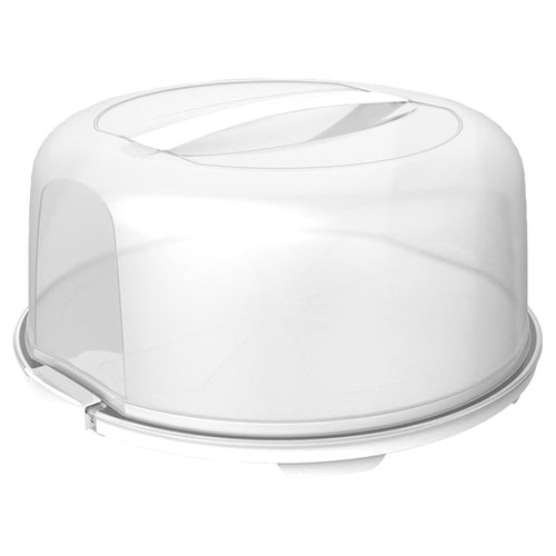 Cake box large round plastic - cake,