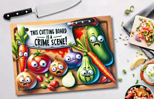 Kitchen Crime Scene –Novelty Glass Chopping Board Collection Worktop Saver