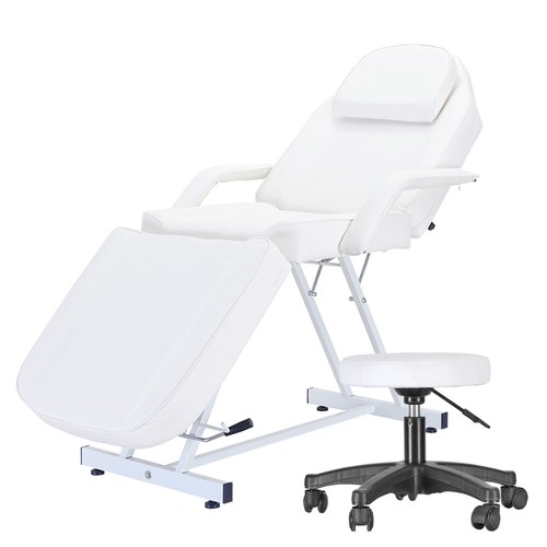 White massage bed beauty salon - white,