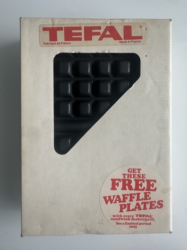 Vintage tefal waffle plates - waffle,