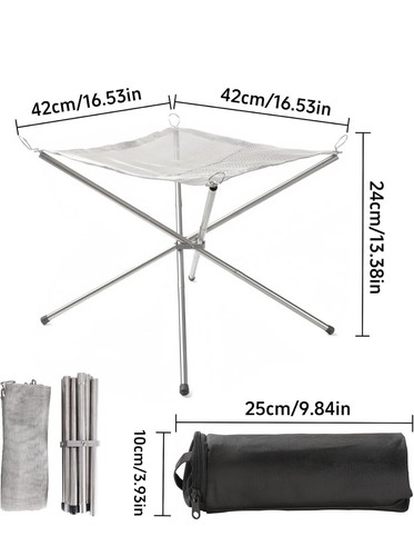 Portable foldable fire pit - portable,