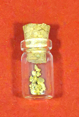 10pcs 3mm gold nugget - 1,
