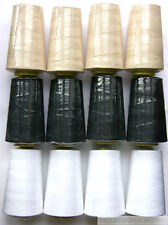 4 x 5000 YARD OVERLOCKER SEWING MACHINE THREAD 120s ( CHOICE OF  COLOURS )