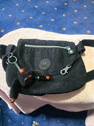 Kipling black nylon - nylon, crossbody