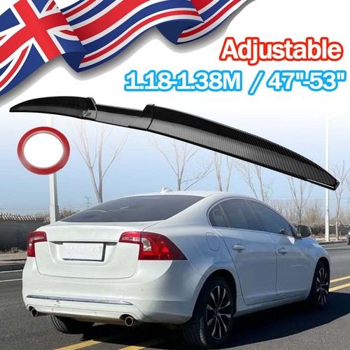 Carbon rear trunk lip spoiler - rear,