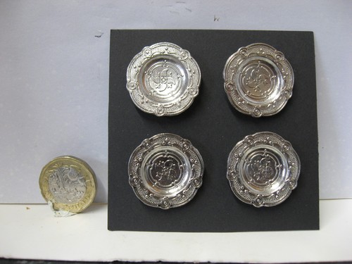 Dolls house 4x plates - 4x,