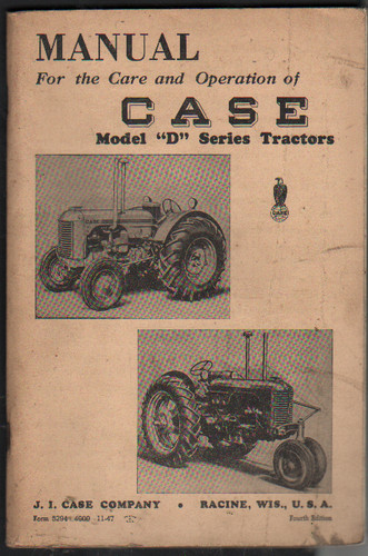 Original manual for the care - the,