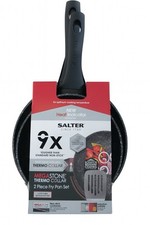 Salter Thermo Collar Frying Pan Set 20/24 cm Pans Non-Stick Induction (Dual Set)