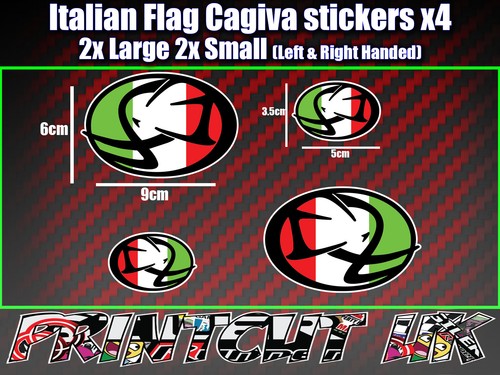 Cagiva italian logo stickers - cagiva,