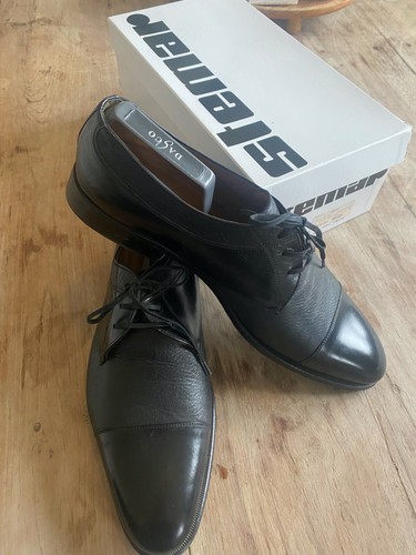 Stemar black calf leather - black,