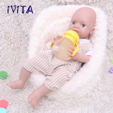 IVITA 19'' Soft Silicone Reborn Baby Boy Adorable Solid Silicone Doll Kids Gift