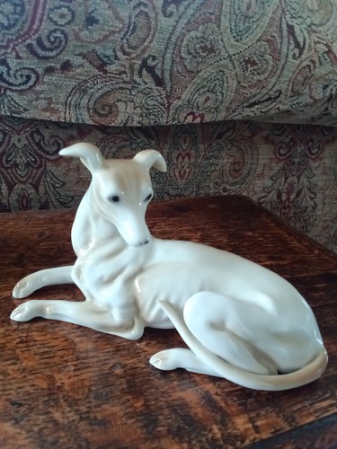 Porcelain whippet greyhound - whippet,