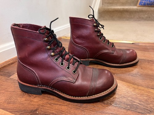 Red wing iron ranger boots - red,