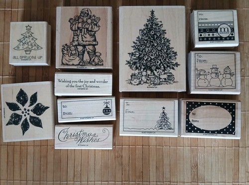 Xmas stampin wooden - stampin', up!