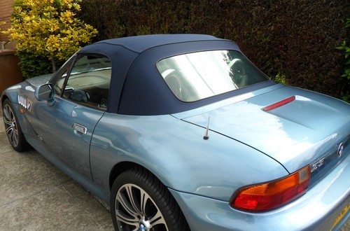 Bmw blue mohair hood soft - /,