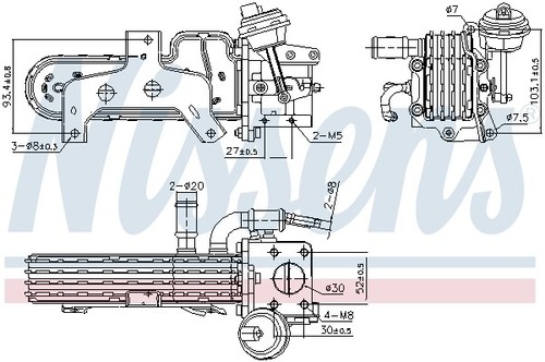 989420 nissens cooler exhaust - 989420,