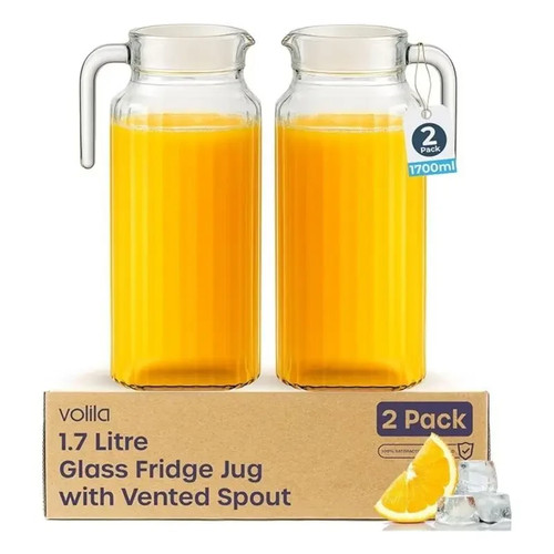 Glass pitcher with lid - 1.7l,