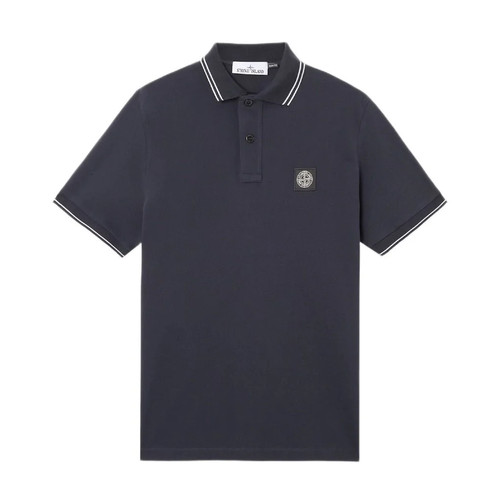 Stone island patch tipped polo - patch,
