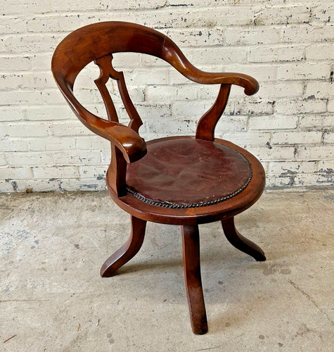 Antique red leather - antique,