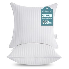 20 x 20 Throw Pillow Inserts, Firm and Fluffy Decorative Square Pillows for C...