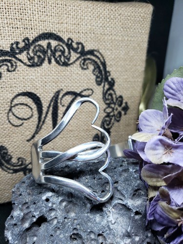 Silver fork bracelet bangle - fork,