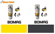 Bomag Roller Yellow & Dark Grey Paint High Endurance Enamel Paint 400ml Aerosols