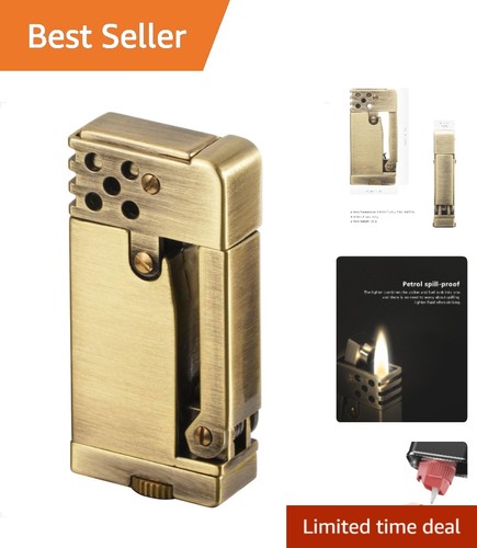 Compact vintage petrol lighter - vintage,