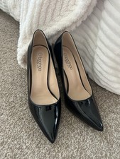 Won Black Patent Pointy Court