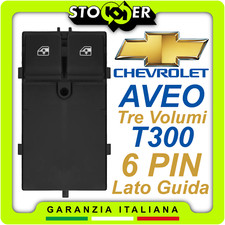 Pulsantiera Alzacristalli Interruttori Vetri Anteriori CHEVROLET AVEO T300 6PIN