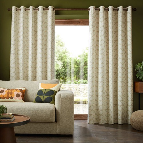 Orla kiely natural curtains - natural,
