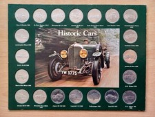 Shell Vintage 1970's Historic Cars Coin Collection Complete VGC