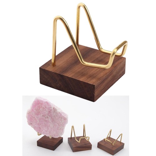 Brass arm wooden base - arm, display