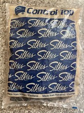 SILKIES 728 Control Top Support Leg Tights-MEDIUM-BLACK -Cotton Gusset-20 Denier