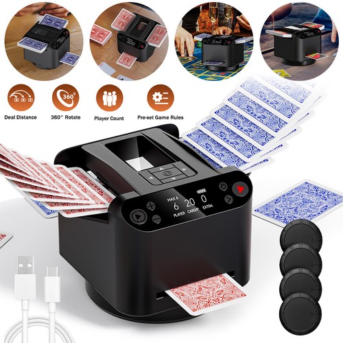 360 rotating card - card, shuffler