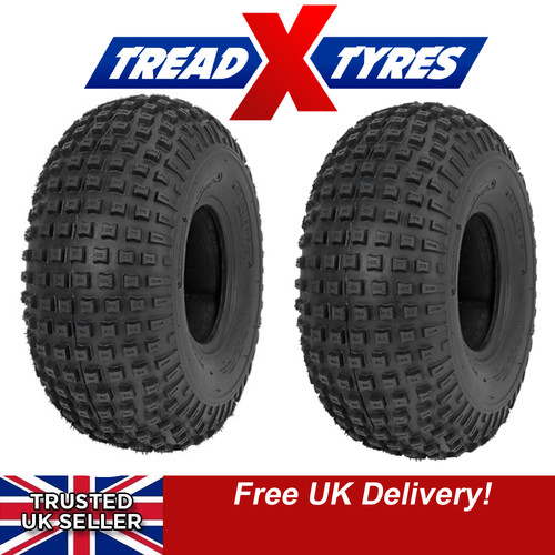 Pair 22x11 knobby - 22x11.00-8,