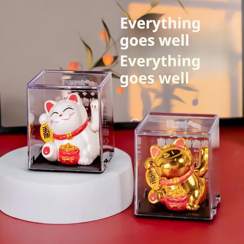 Solar powered chinese maneki - powered,
