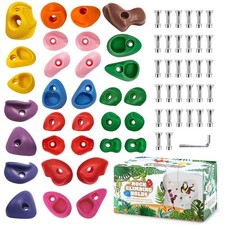 32 Multi-Size Rock Climbing Holds – Rock Wall Grips for Climbing