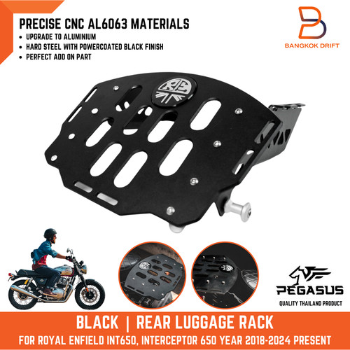 Cnc aluminium black rear - aluminium,