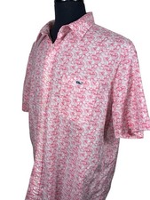 VINEYARD VINES FRUIT COCKTAILS AOP SHORT SLEEVE BUTTON FRONT SHIRT SZ XL 