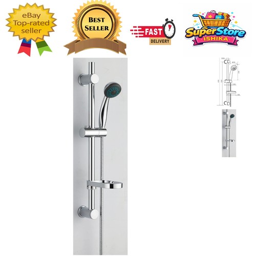 Dura round chrome shower riser - round,