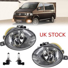Pair For VW Transporter T5 2010-2015 Fog Light Lamp Left Right W/Bulb 7E0941699A