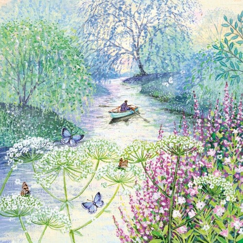 Beautiful floral rowing - beautiful, boat